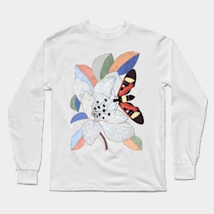 Magnolica flower and insect Long Sleeve T-Shirt